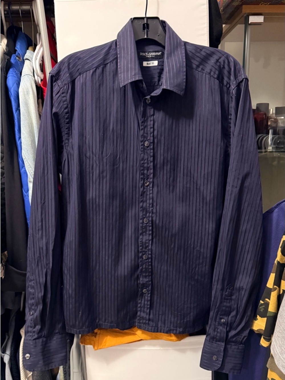 Vintage Dolce gabbana Men Striped Shirt